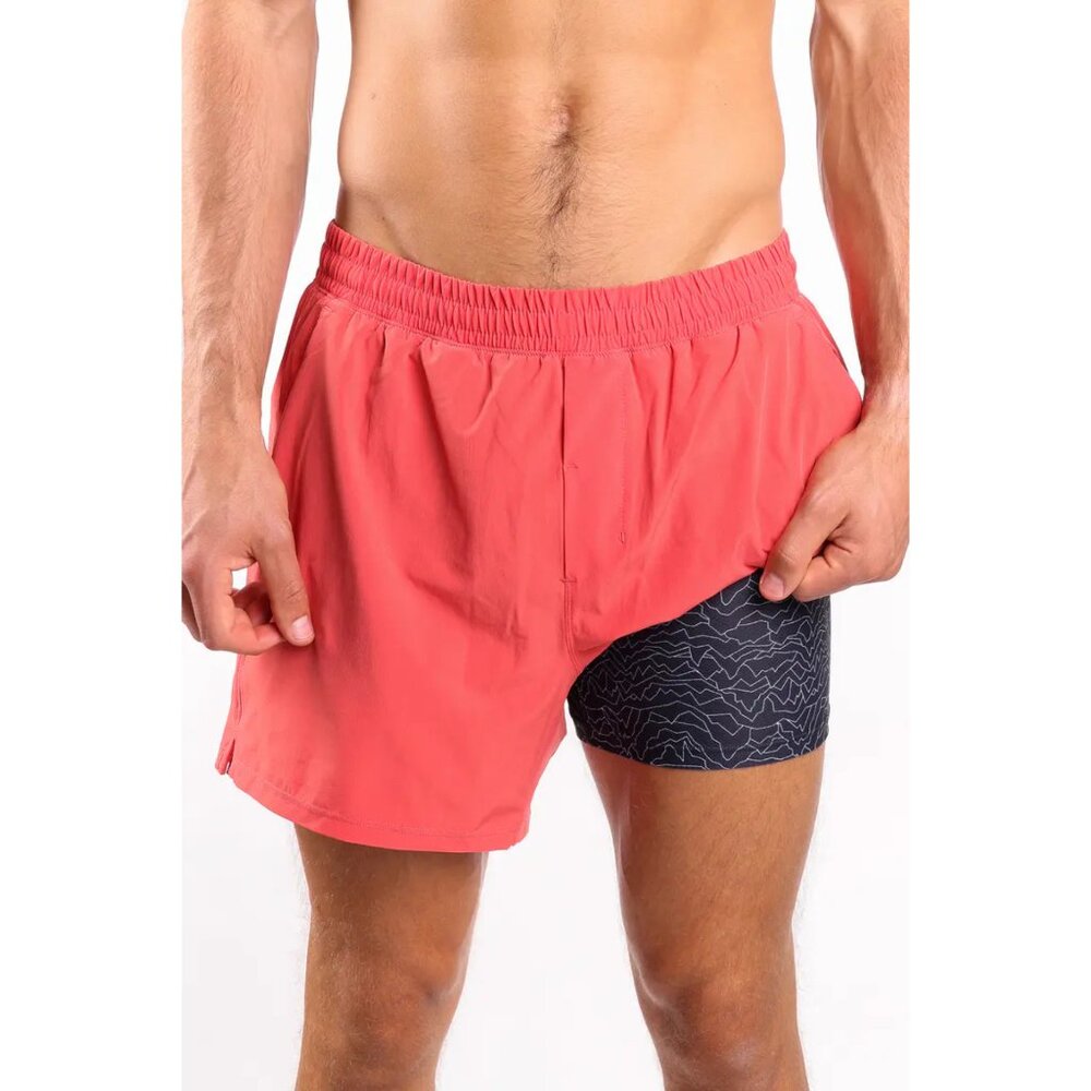 Shinesty The Personal Record Red Ball Hammock® 5 Inch Athletic Shorts, Size XL